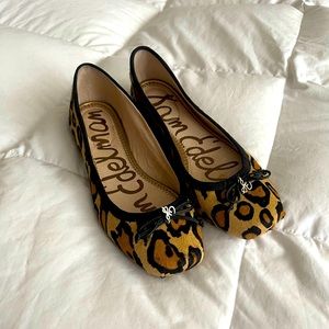 Sam Edelman leopard flats, great condition